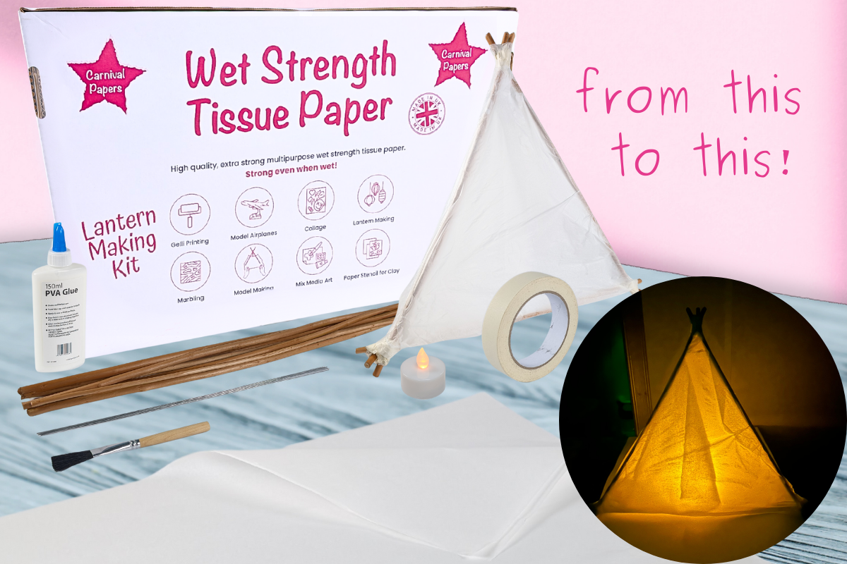 Introducing the Carnival Papers Make Your Own Glow Lantern Kit