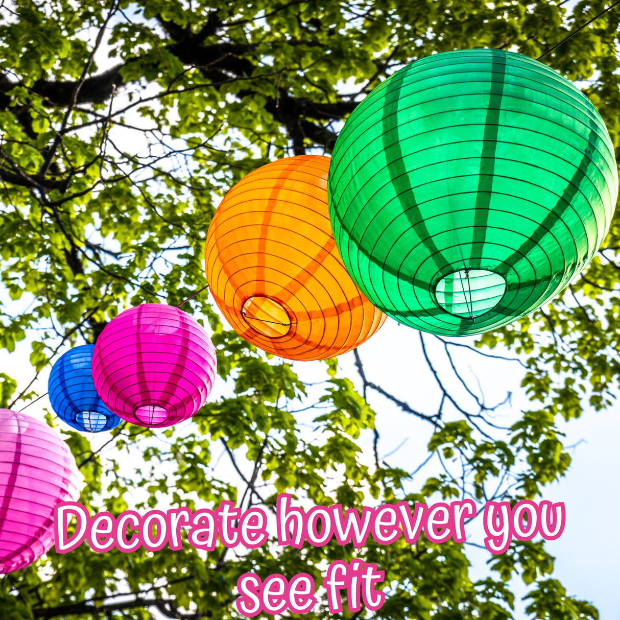 10 White Paper Lanterns 20cm Diameter Chinese Lanterns Paper Decorations