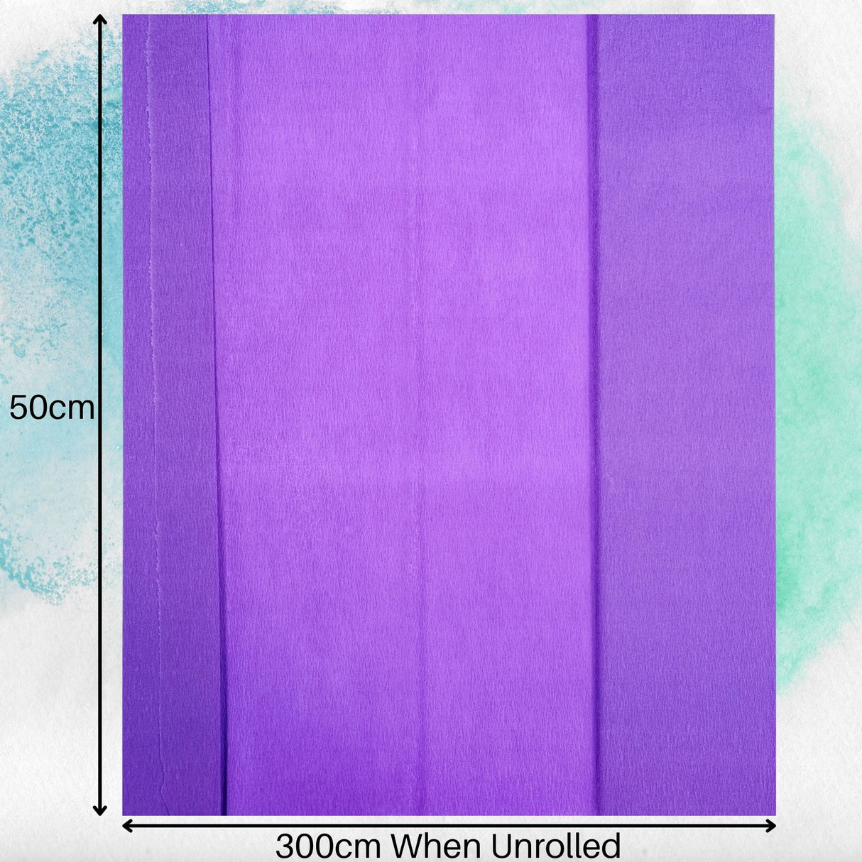 Extra Large Purple Crepe Paper Sheets For Flower Crafting & Gift Wrapping 50cmx300cm