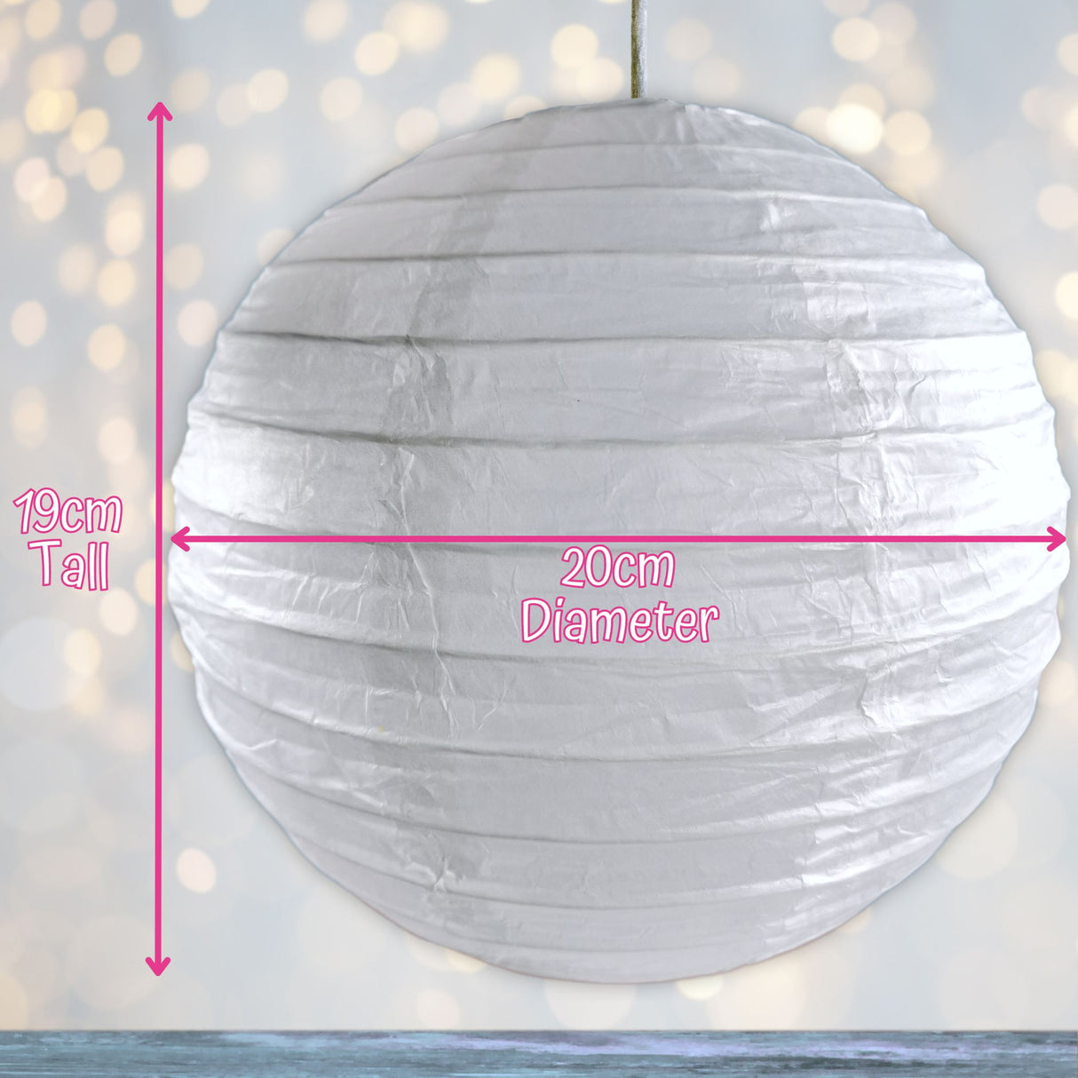 10 White Paper Lanterns 20cm Diameter Chinese Lanterns Paper Decorations