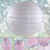 10 White Paper Lanterns 20cm Diameter Chinese Lanterns Paper Decorations