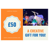 carnival tokens gift card £50