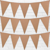 Create Your Own Bunting 25 Recycled Kraft Card Bunting Flags With Jute String