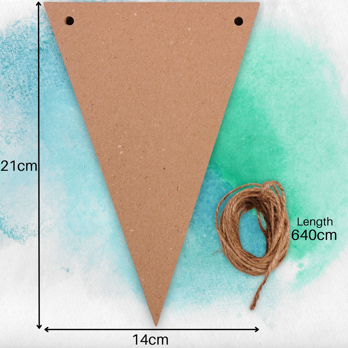 Create Your Own Bunting 25 Recycled Kraft Card Bunting Flags With Jute String