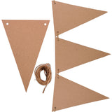 Create Your Own Bunting 25 Recycled Kraft Card Bunting Flags With Jute String