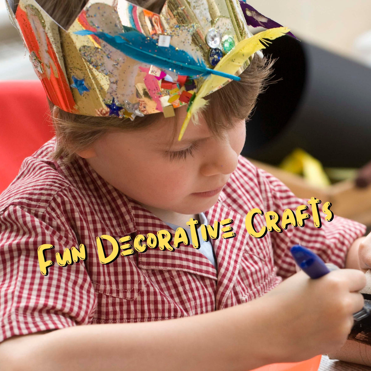 12 Create Your Own Recycled Kraft Crown Party Hats