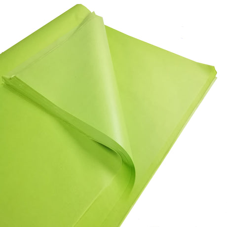Lime Tissue Paper Corner Fold 1