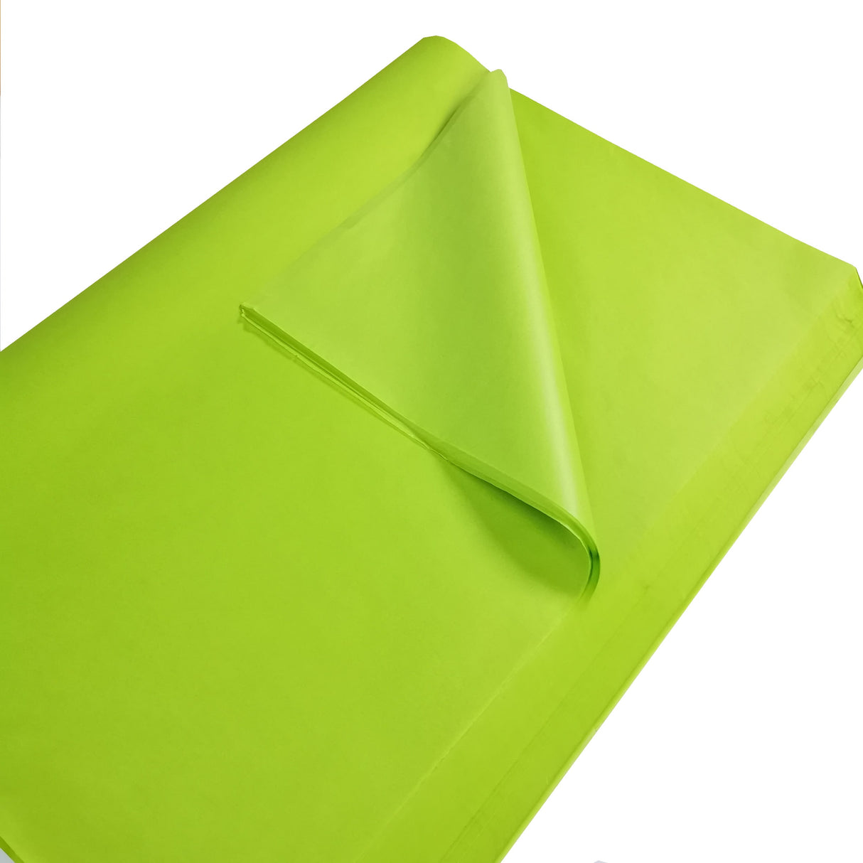 Lime Tissue Paper Corner Fold 2