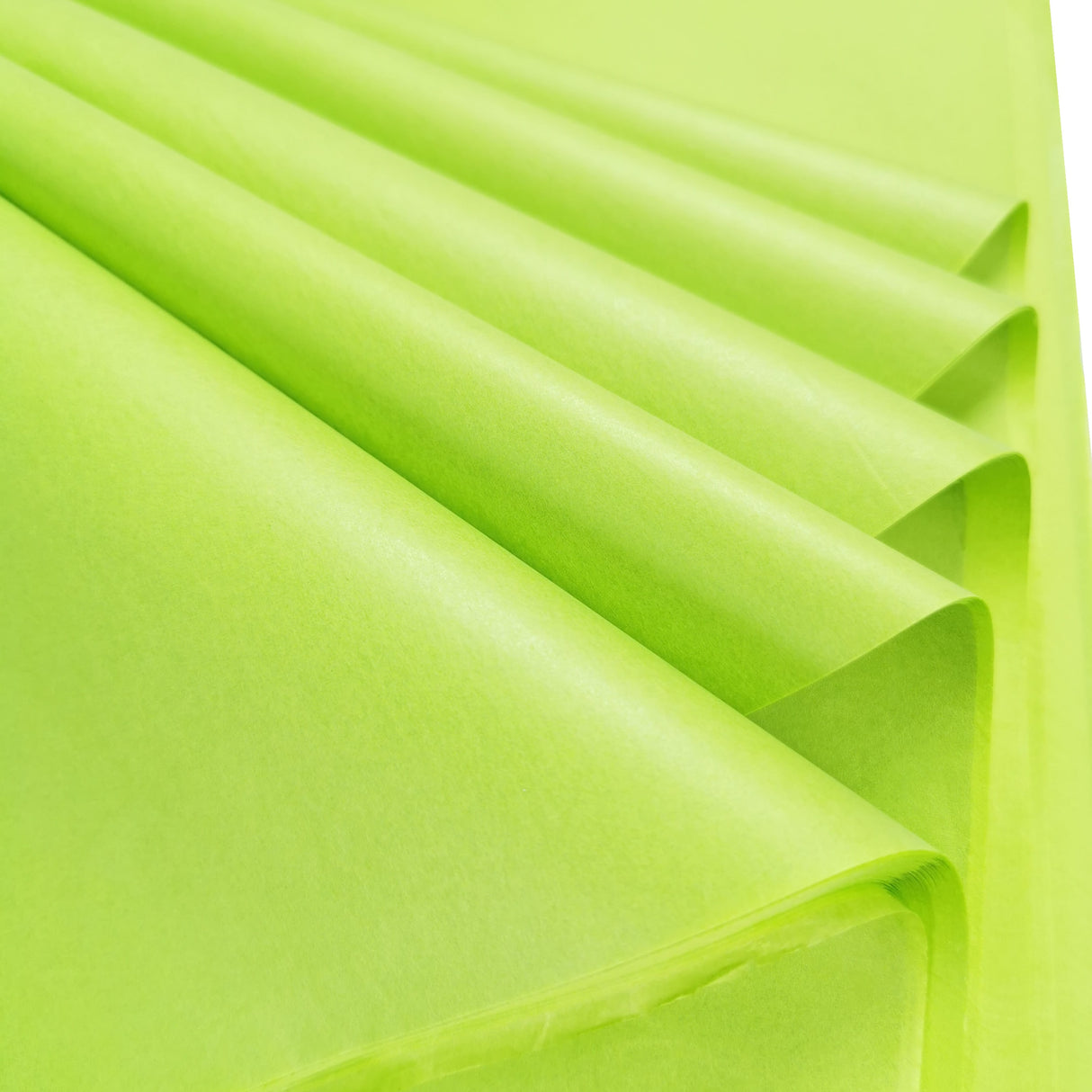 Lime Tissue Paper Folds 5