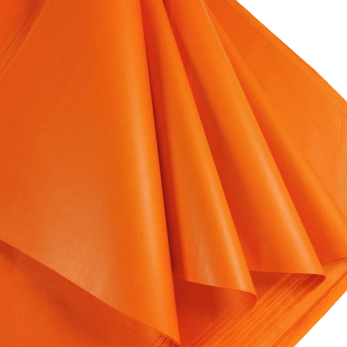 Orange Tissue Paper Folds 1