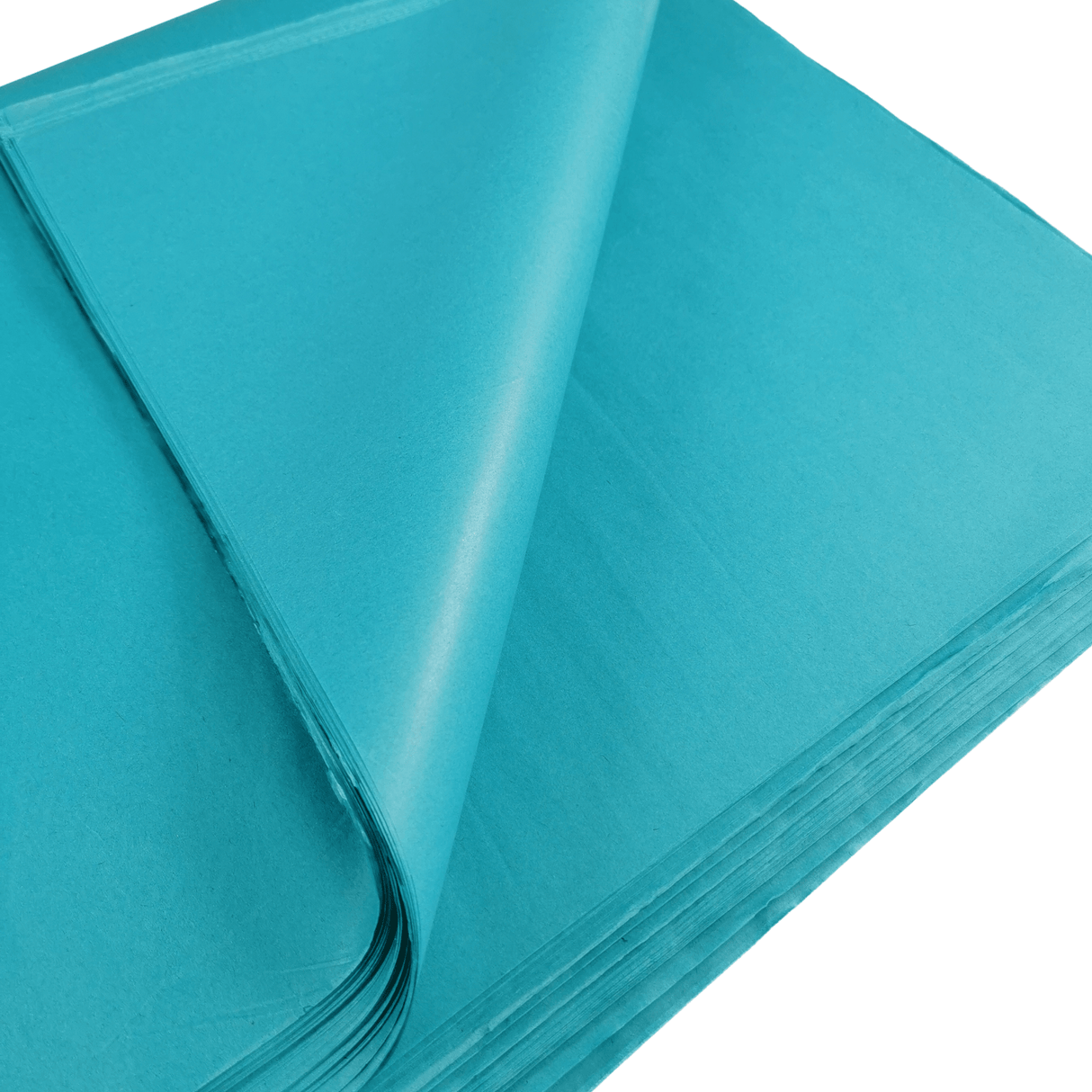 Turquoise Tissue Paper Corner Fold 1