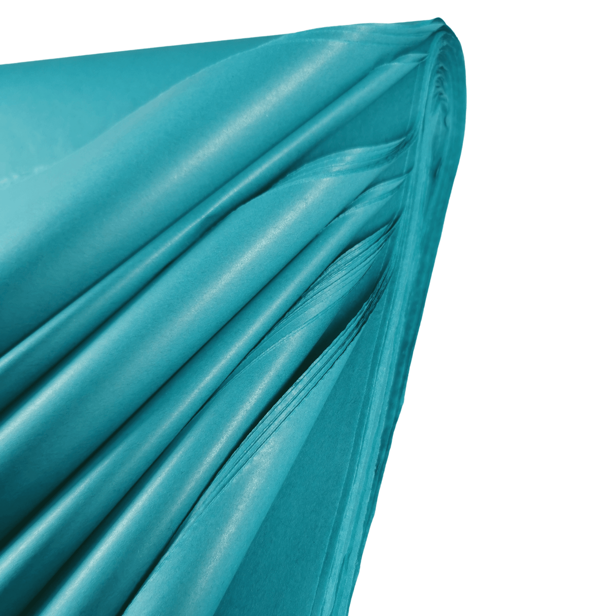 Turquoise Tissue Paper Fancy Fold 1