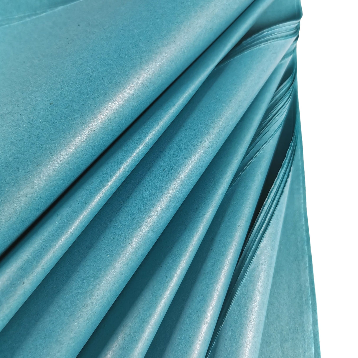 Turquoise Tissue Paper Fancy Fold 2