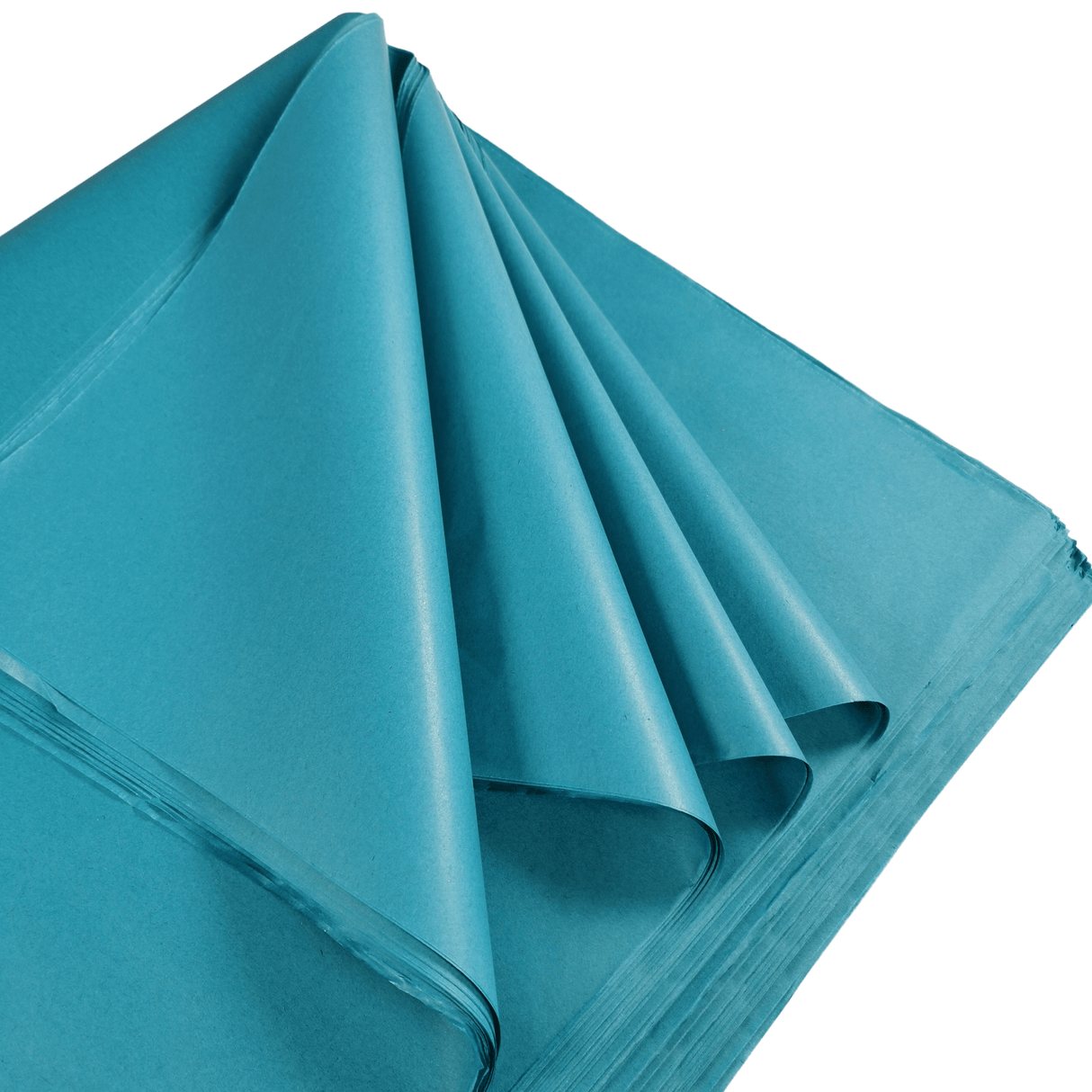 Turquoise Tissue Paper Folds 1